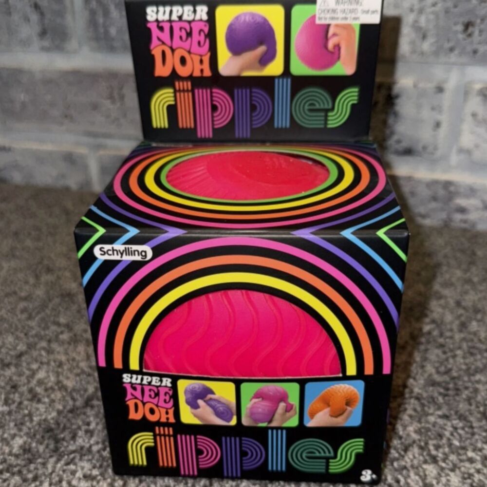 NeeDoh Ripples XL Pink Giant Sensory Squishy Fidget Ball